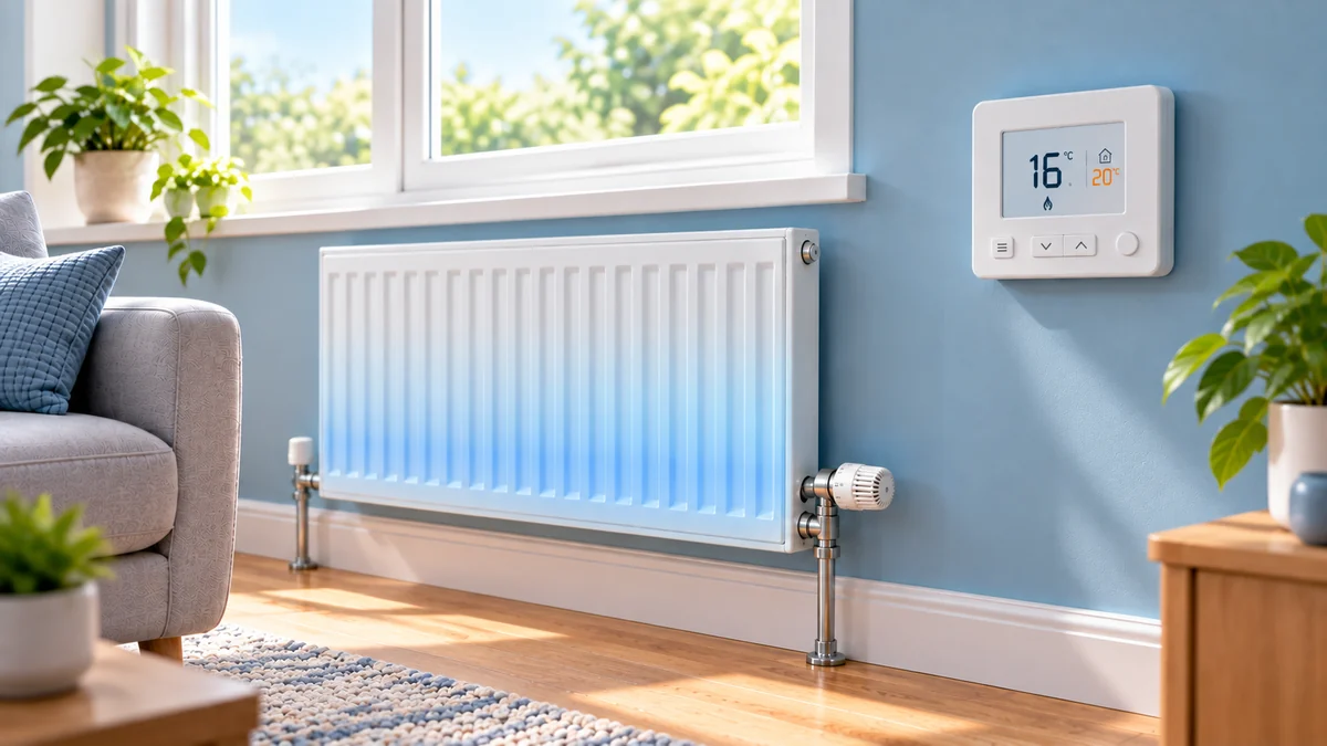 Room radiator cold despite thermostat requesting heat in a sunlit living room