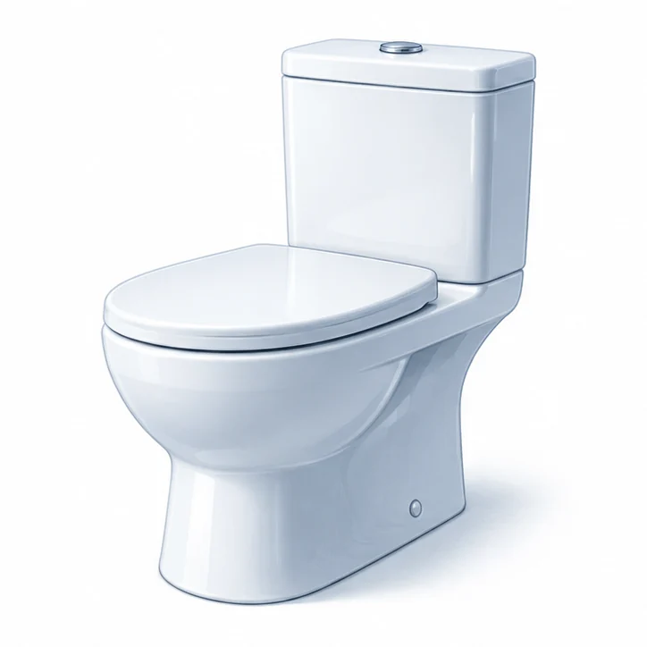 White toilet illustration
